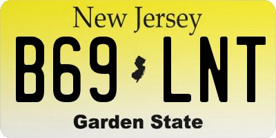 NJ license plate B69LNT