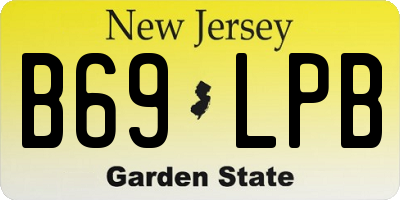 NJ license plate B69LPB