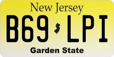 NJ license plate B69LPI