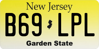 NJ license plate B69LPL