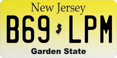 NJ license plate B69LPM