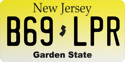 NJ license plate B69LPR
