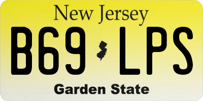 NJ license plate B69LPS