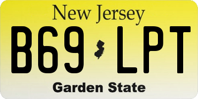 NJ license plate B69LPT