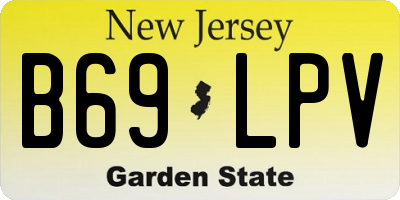 NJ license plate B69LPV