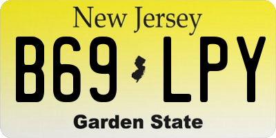 NJ license plate B69LPY