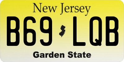 NJ license plate B69LQB
