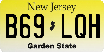 NJ license plate B69LQH