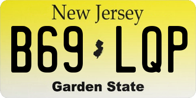 NJ license plate B69LQP