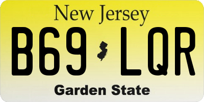 NJ license plate B69LQR