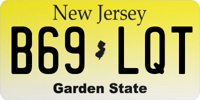 NJ license plate B69LQT