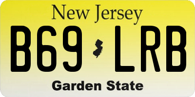 NJ license plate B69LRB