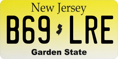 NJ license plate B69LRE