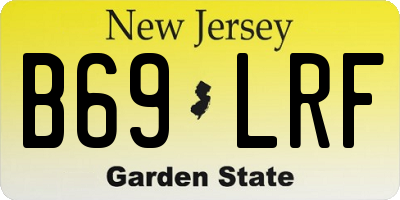 NJ license plate B69LRF