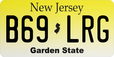 NJ license plate B69LRG