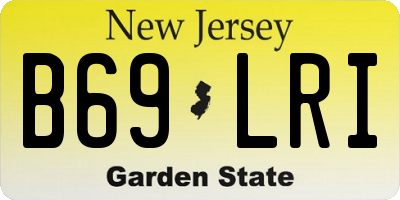 NJ license plate B69LRI