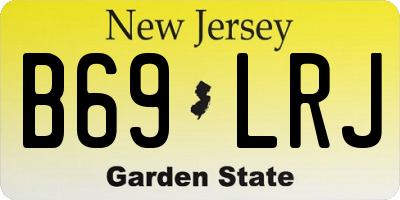 NJ license plate B69LRJ
