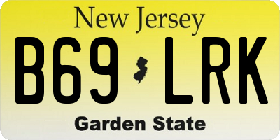 NJ license plate B69LRK