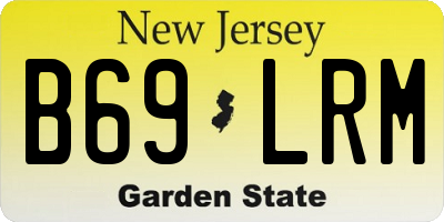 NJ license plate B69LRM