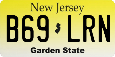 NJ license plate B69LRN