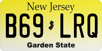 NJ license plate B69LRQ