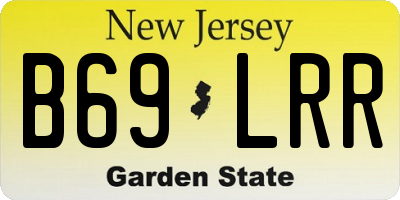 NJ license plate B69LRR