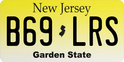 NJ license plate B69LRS