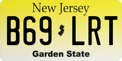 NJ license plate B69LRT