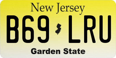 NJ license plate B69LRU