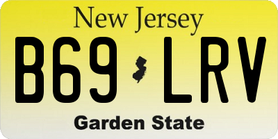 NJ license plate B69LRV