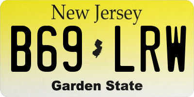 NJ license plate B69LRW