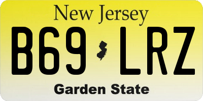 NJ license plate B69LRZ