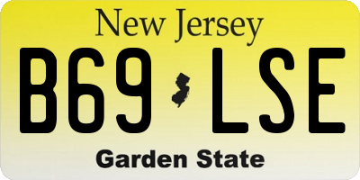 NJ license plate B69LSE