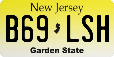 NJ license plate B69LSH