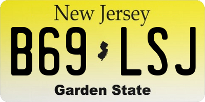 NJ license plate B69LSJ