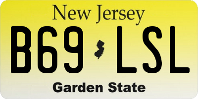 NJ license plate B69LSL
