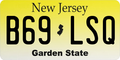 NJ license plate B69LSQ
