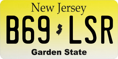 NJ license plate B69LSR