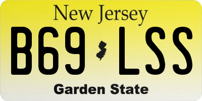 NJ license plate B69LSS