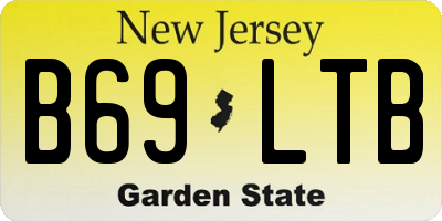 NJ license plate B69LTB