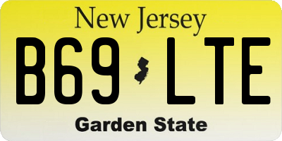 NJ license plate B69LTE