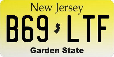 NJ license plate B69LTF