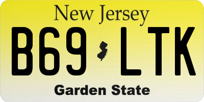 NJ license plate B69LTK