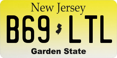 NJ license plate B69LTL