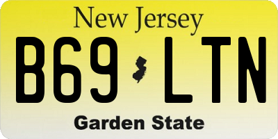 NJ license plate B69LTN