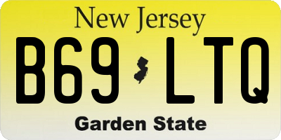 NJ license plate B69LTQ