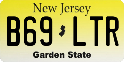 NJ license plate B69LTR