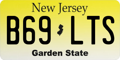 NJ license plate B69LTS