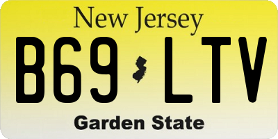 NJ license plate B69LTV