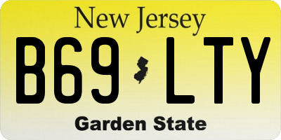 NJ license plate B69LTY